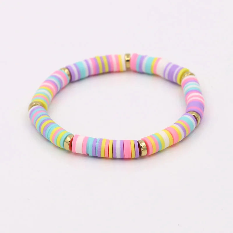 Hemasa 18pcs/Set  Polymer Clay Beads  Bracelet Gift