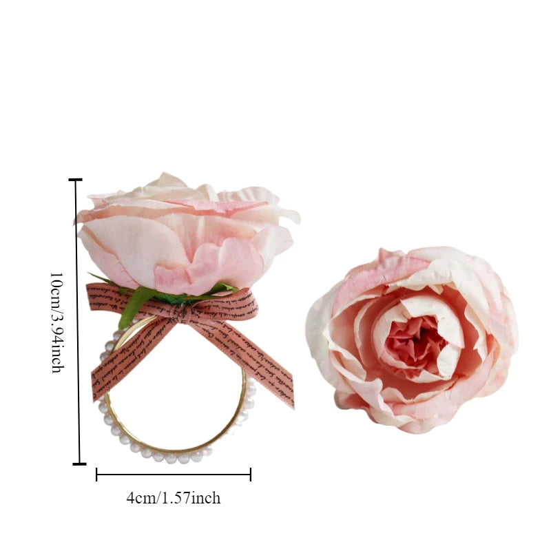 Hemasa 8 pcs napkin Rings for  wedding party dining Table decoration