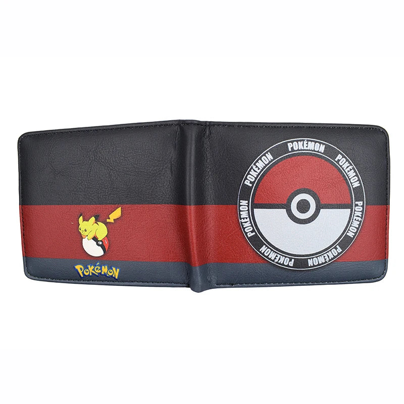 Hemasa Anime Cartoon Pikachu Charmander Wallet Cool Short Purse with Coin Pocket