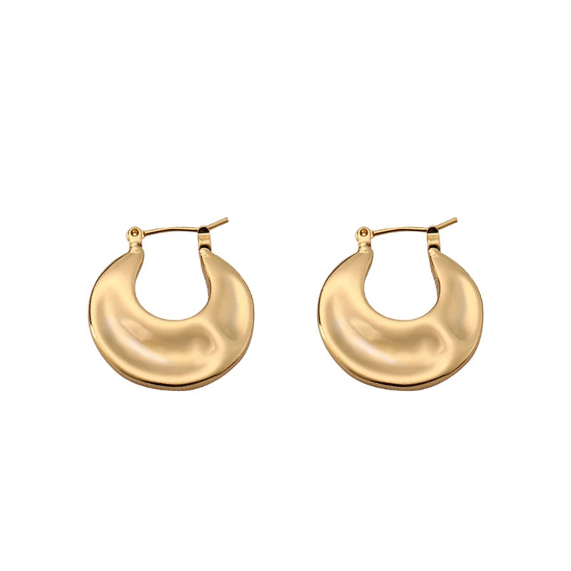 Vintage Metal Earrings Fashion Temperament Elegant High-Grade Sense Earrings