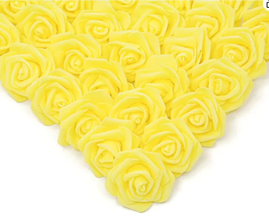 10/20/50Pcs Artificial Foam Rose Flowers PE Fake Flower for Home Room Dceor Wedding Party Halloween Thanksgiving Christmas Decor