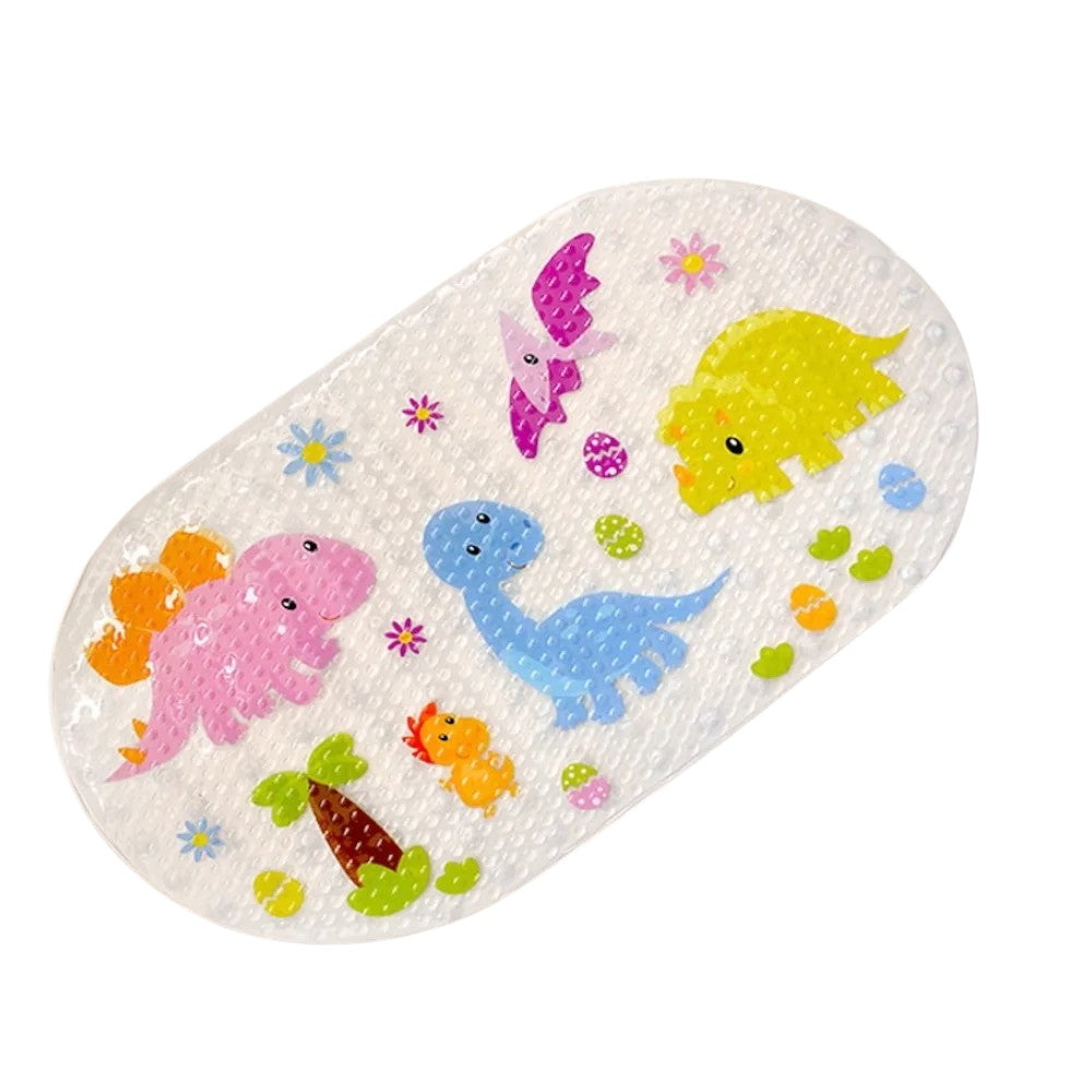 Tejesa 1pc Cartoon Non-slip Bath Mat with Suction Cups 38x69cm Shower Mats for Bathroom Kid's Bathtub Carpet Bath Mat Bathroom Rug