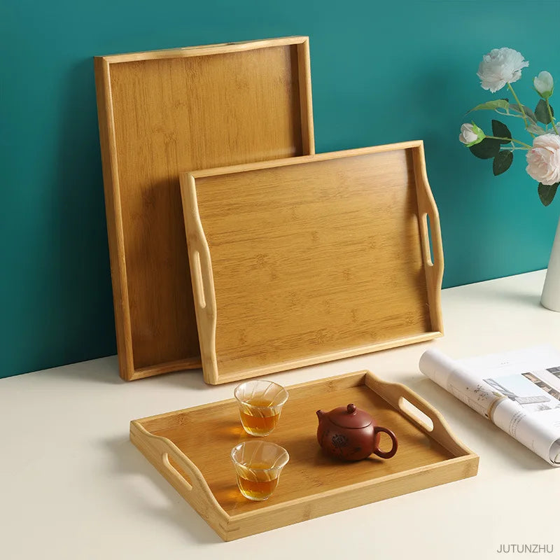 Hemasa Portable Natural Bamboo Bed Tray Breakfast Laptop Desk Reading  Gaming Desk Folding Table Useful Simple Kitchen Tool 50x30x25cm