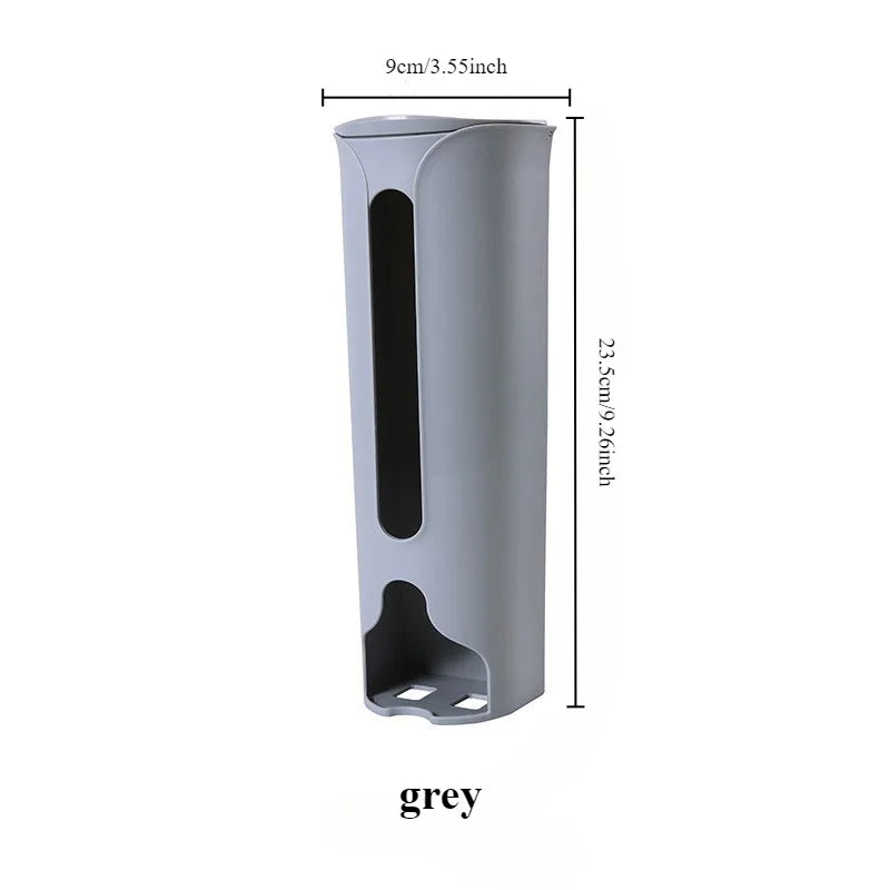 Wall Hanging Garbage Bag Storage Box Kitchen Plastic Bag Holder Organizer Bathroom Trash Bag Bucket Dispenser Kitchen Accessory