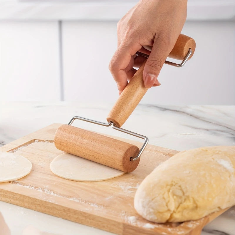 Tejesa Double-Head Dough Roller/ Wooden Rolling Pin /Nonstick French Fondant Flour Pie Cookie Pastry Pizza Roller