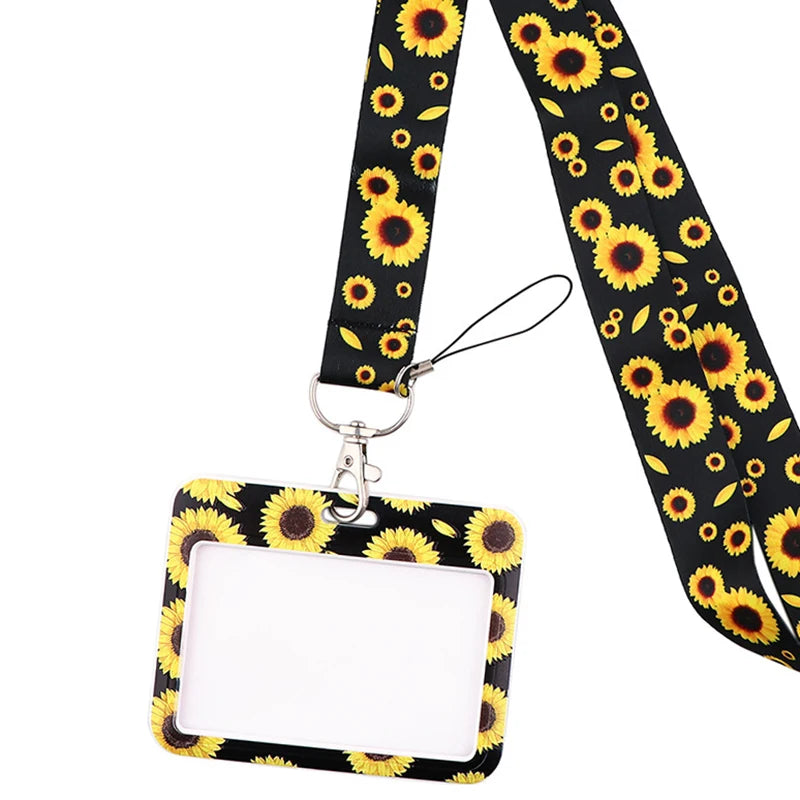 Tejesa Butterfly Lanyard Business Credit Card Holder Neck Strap Keychain Hang Rope ID Badge Holder Lariat Lasso