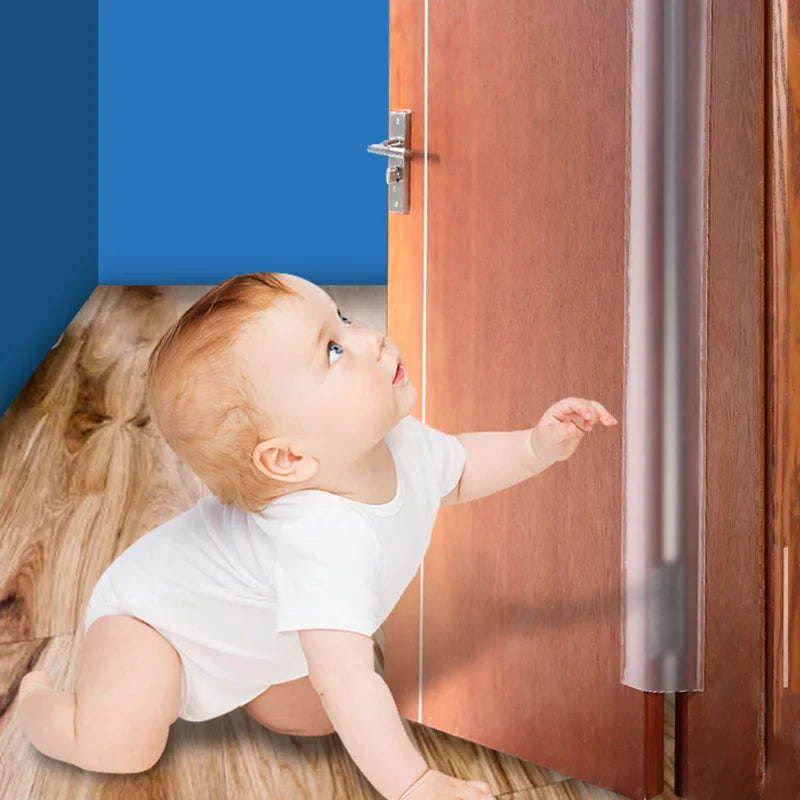 Hemasa 1.2M Child Safety Door Hinge Protector Cover Finger Pinch Guard Baby Security for The Back of Door