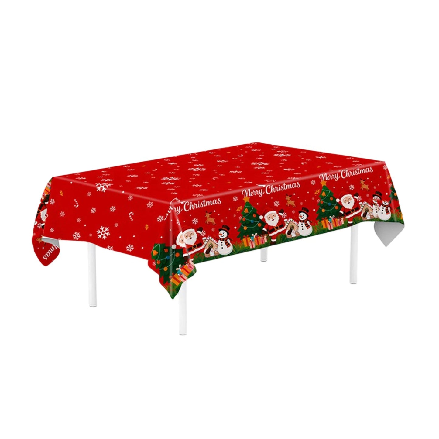 Tejesa Christmas Theme Party Tablecloth / Party Venue Layout Decorations Christmas Decoration Table Cloth