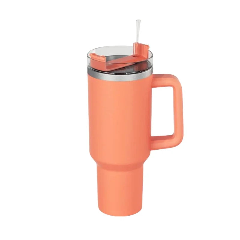 Hemasa 40oz Stainless Steel Insulated Water Bottle With Handle Drinking Cups Keeps Cold Tumbler With Lid Straw Mug for Summer Outdoor