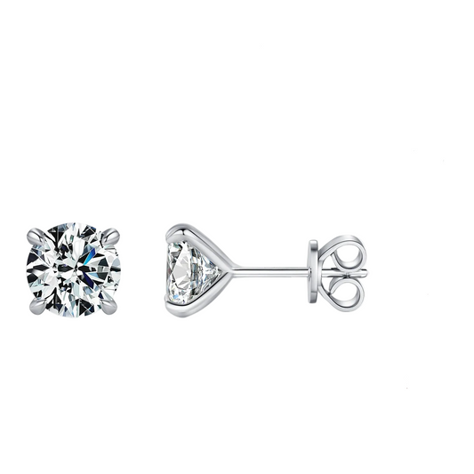 Tejesa D Color 1CT Moissanite Stud Earrings 925 Sterling Silver Wedding Engagement Lab Created Diamond Jewelry For Women Gift
