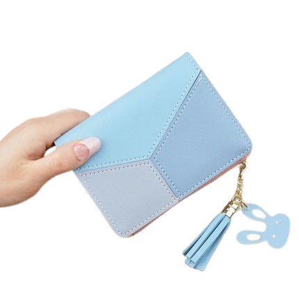 Heamsa  Zipper Coin Purse Lady Long Short Purses Handbags Women Clutch Cards Holder PU Leather Moneybag Billfold Wallet