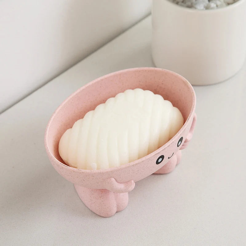 Hemasa  Non-slip Soap box  Cartoon Shape Storage Box Bathroom Accessories