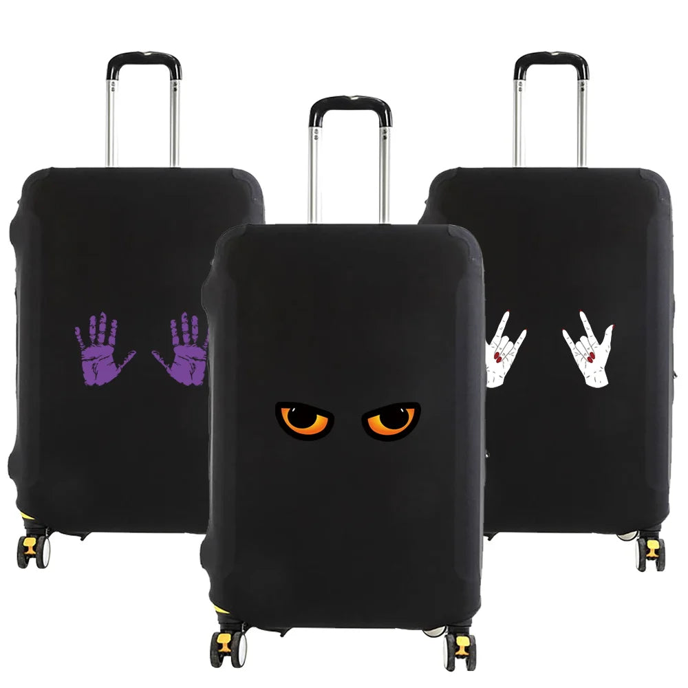 Tejesa Luggage Protective Cover for 18 To 28 Inch Pattern Trolley Suitcase Elastic Dust Bags Case