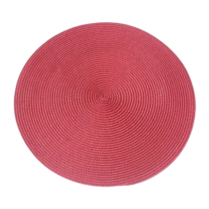 Hemasa Set of 6 Round Woven Non-slip Kitchen Placemat for Kitchen Dining Table European Style.