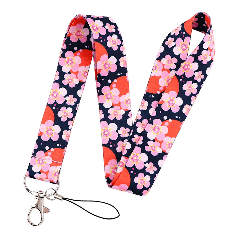 Tejesa Little daisy Lanyard for Key Cute Neck Strap Card ID Badge Holder Key Chain Accessories Wholesale