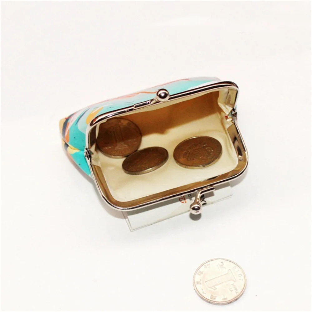 Cartoon Flamingo Printed Coin Purse Women Mini Pu Leather Wallet Kids Clutch Money Bag Female Pouch Hasp Change Purse Gift