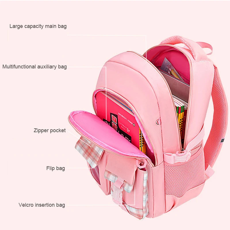 Hemasa Waterproof Schoolbag Cute Primary Backpack For Girls