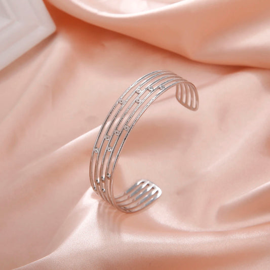 Skyrim Wide Multi-Layer Geometric Cuff Bracelet Women Stainless Steel Bohemian Open Bangle 2024 Jewelry Gift for Mother Lover