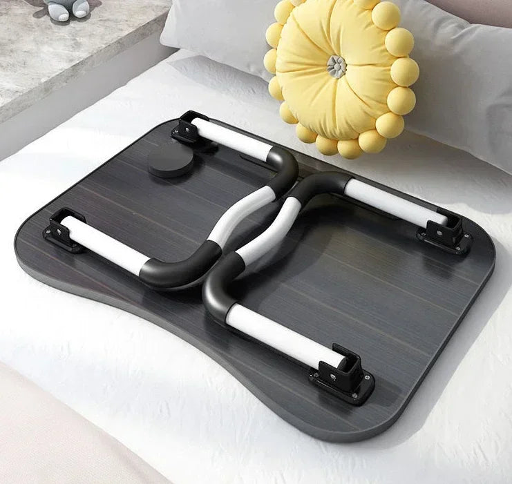 Folding Laptop Home Desk for Bed & Sofa Laptop Bed Tray Table Desk Portable Lap Desk for Study and Reading Bed Top Tray Table