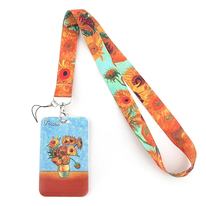 Tejesa Little daisy Lanyard for Key Cute Neck Strap Card ID Badge Holder Key Chain Accessories Wholesale