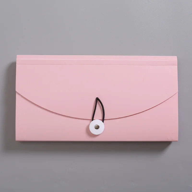 B6 PP File Folder Document Bag Receipt File Expanding Wallet Bill Folder 13 Pockets Card Ticket Holder Organizer Office Supplies