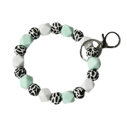 Hemasa   Silicone Beads Keychain Wristlet