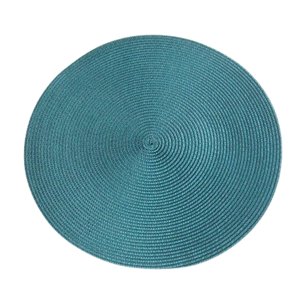 Hemasa Set of 6 Round Woven Non-slip Kitchen Placemat for Kitchen Dining Table European Style.