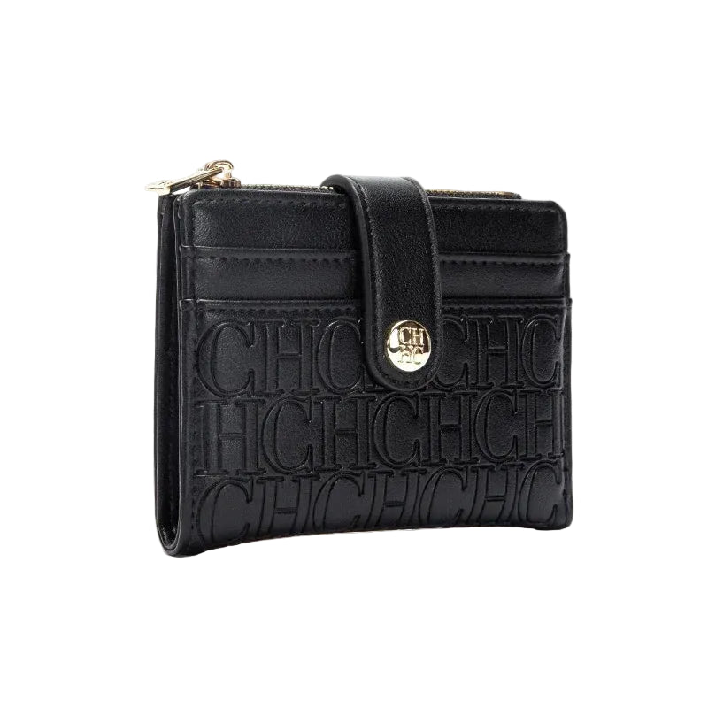 Tejesa Square Design Card Case Fashion Button Classic Folding Money Clip Compact Lightweight wallet