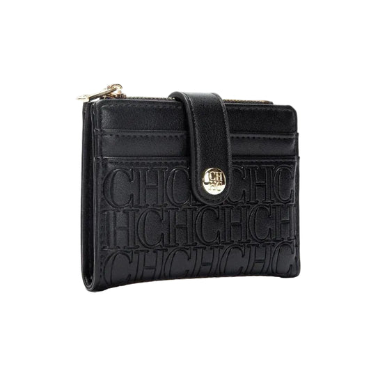 Tejesa Square Design Card Case Fashion Button Classic Folding Money Clip Compact Lightweight wallet