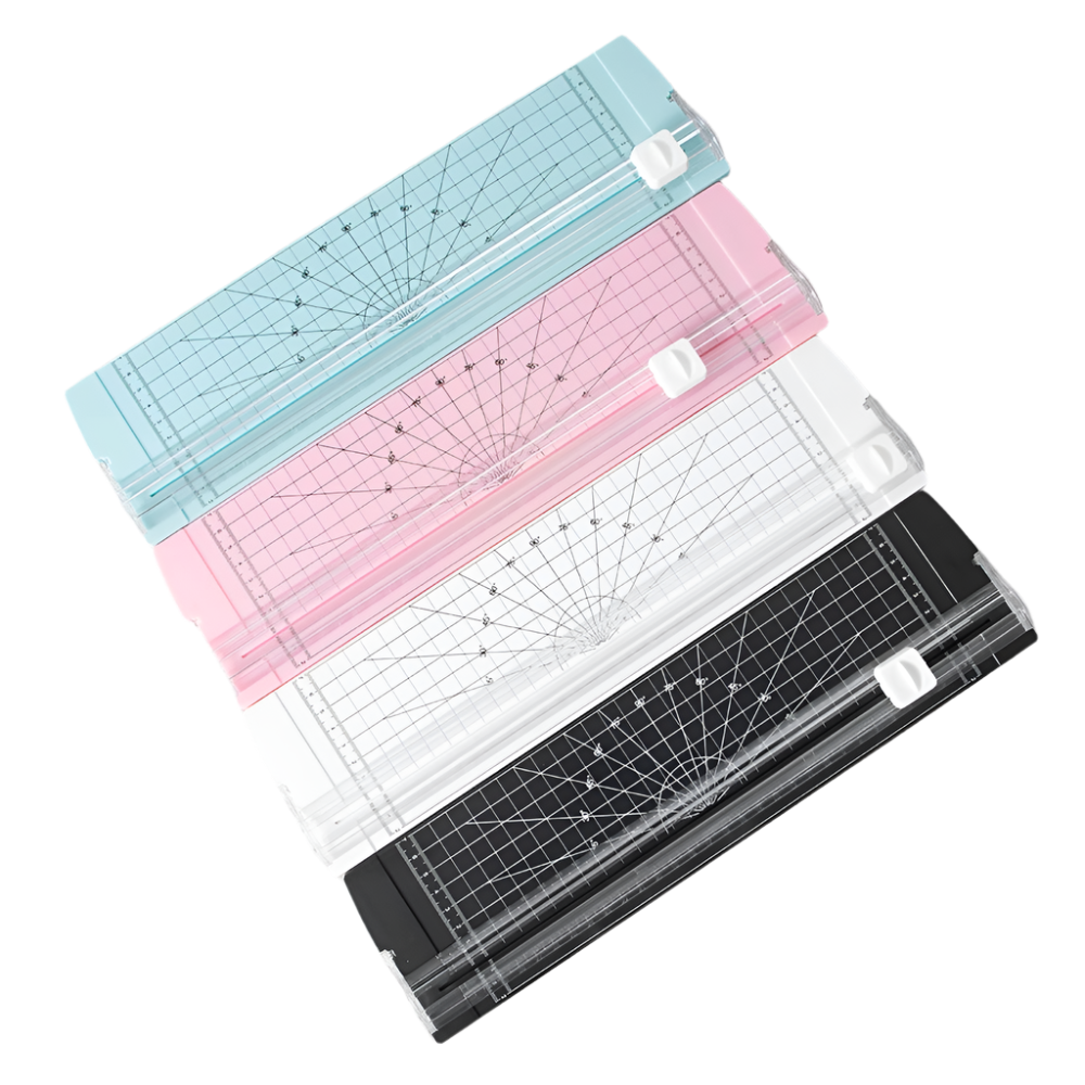 Hemasa 1PC A4 Paper Cutter Safety Protection And Side Ruler Scrapbooking Tool For Handmade Paper, Coupons, Labels