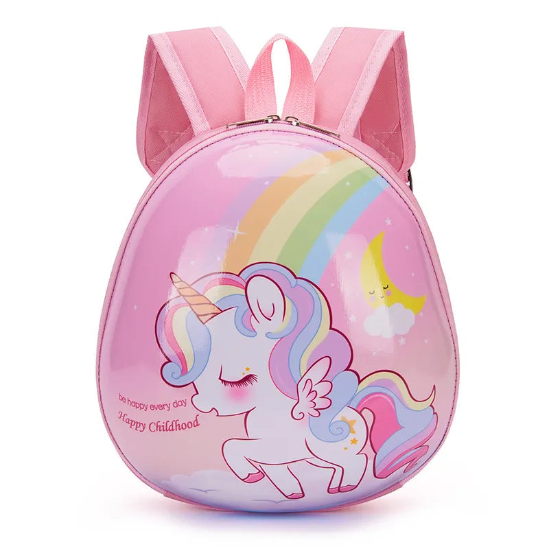 Hemasa Boys Girls Unicorn Lovely Princess Backpacks /Children Eggshell School Bags In Kindergarten Kids Snacks Bag Gift