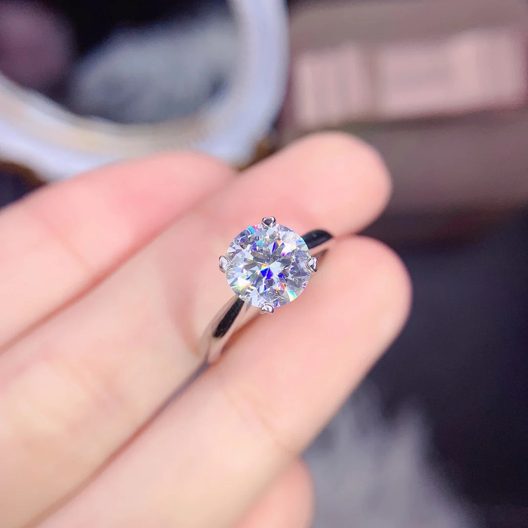 Hemasa 3ct Moissanite  Diamond Ringfor  Bridal Wedding /Party