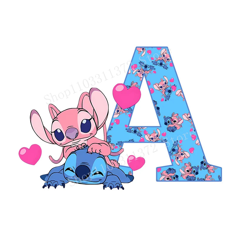 Disney Stitch Plush Coin Purse Cute Anime Cartoon A-Z Letter Stich Printed Wallet Kawaii Girls Earphone Storage Zipper Bag Gifts