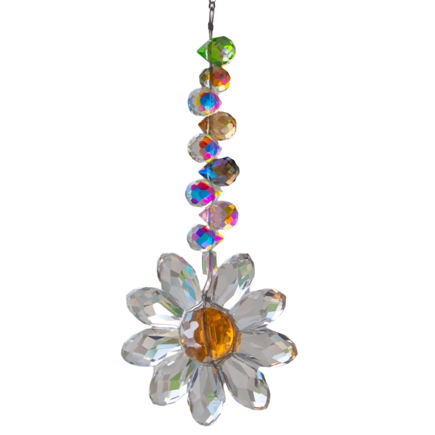 Hemasa Daisy  Crystal Sun Catcher  Window Decors Rainbow Maker Indoor Suncatcher Courtyard Garden Decoration