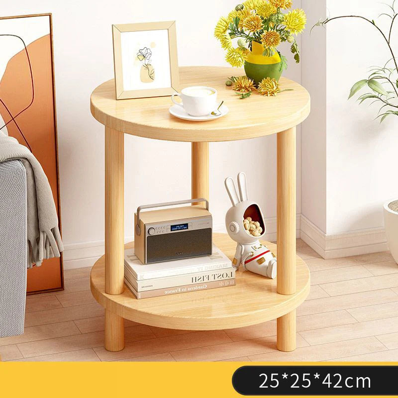 Bedsite Table Simple Mini Night stand Modern Living Room Cabinet storage Side Table Wooden Round Bedroom Bedsite table Furniture