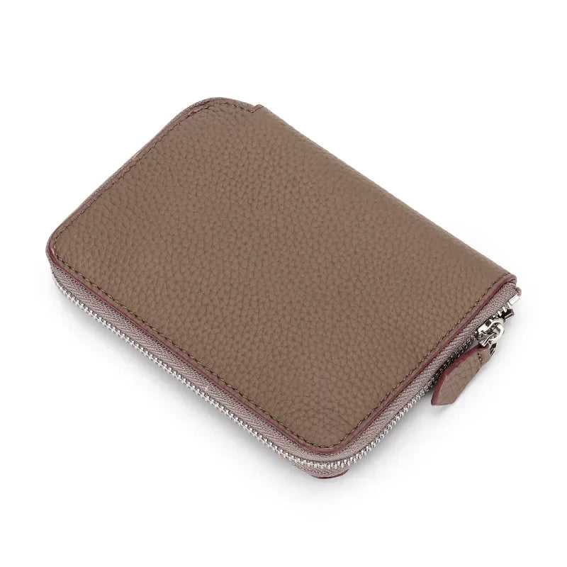 Tejesa  Genuine Leather Card Wallets Women Credit Card Holders Women Coin&ID Holder Female Organizer Business Card Holder
