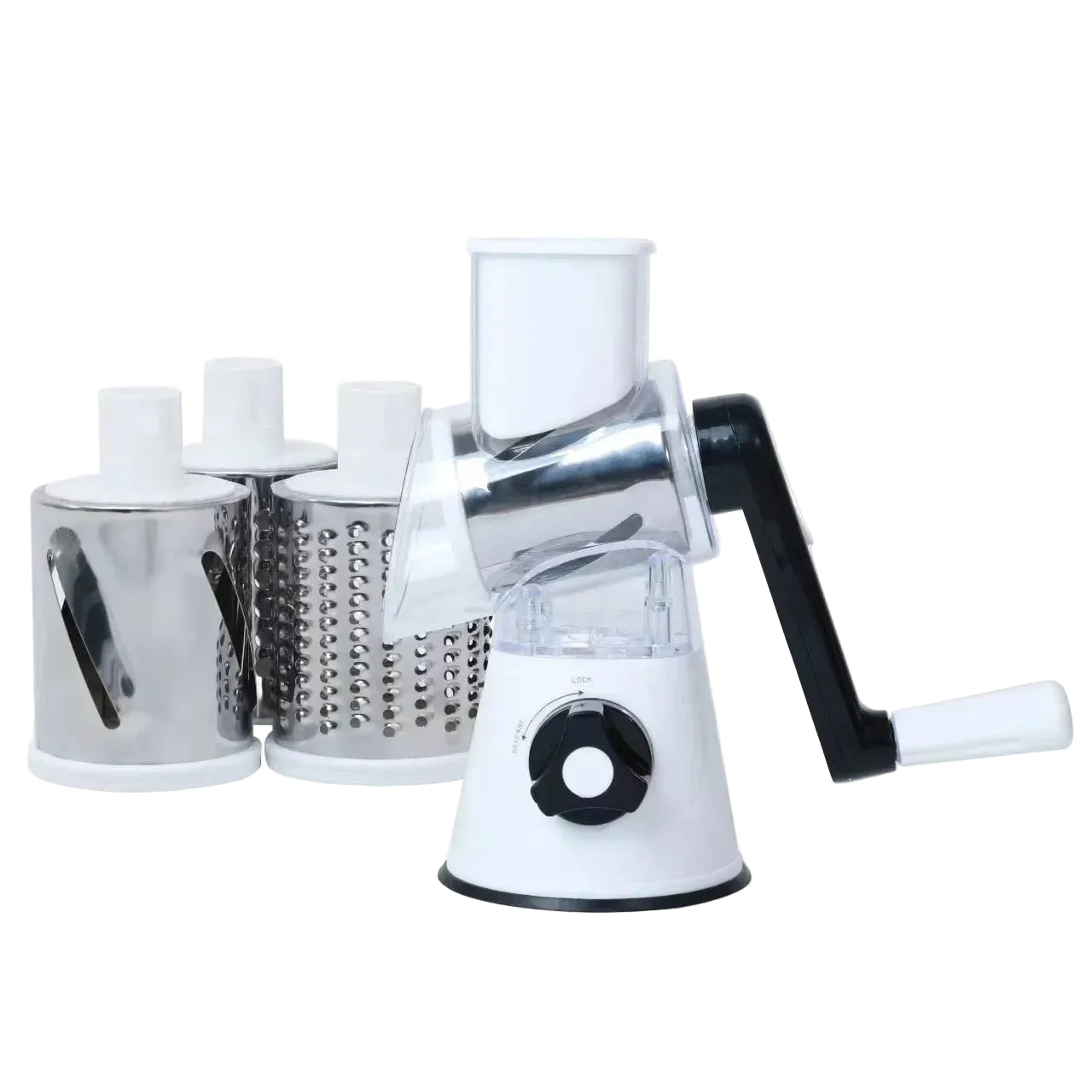 Tejesa 3-in-1 manual vegetable cutting machine with 3 sharp rollers, cheese, potatoes, garlic, kitchen cooking accessories