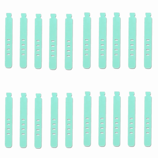 Tejesa 20/12 Pcs  Cable Ties Cord Organizer Management Silicone Wire Holder Straps Zip Clips Reusable Tie Wraps Keeperwinder Rubber