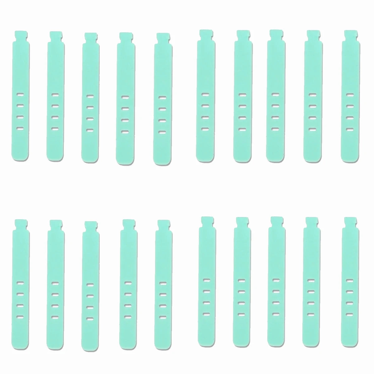 Tejesa 20/12 PCS Cable Ties Cord Organizer Management Silicone Wire Holder Straps Zip Clips Reusable Tie Wraps Keeper winder Rubber