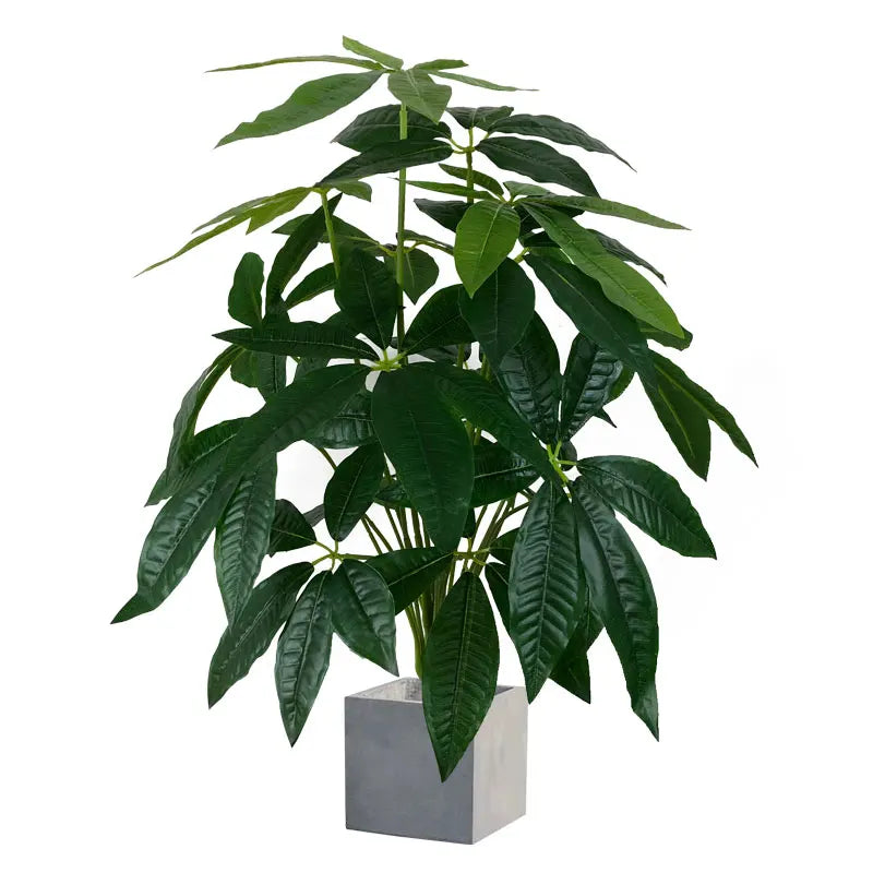 Large Artificial Monstera Tree Plastic Palm Leaves Fake Banyan Plants Brnch Green Lucky Tree For Home Garden Outdoor Party Decor