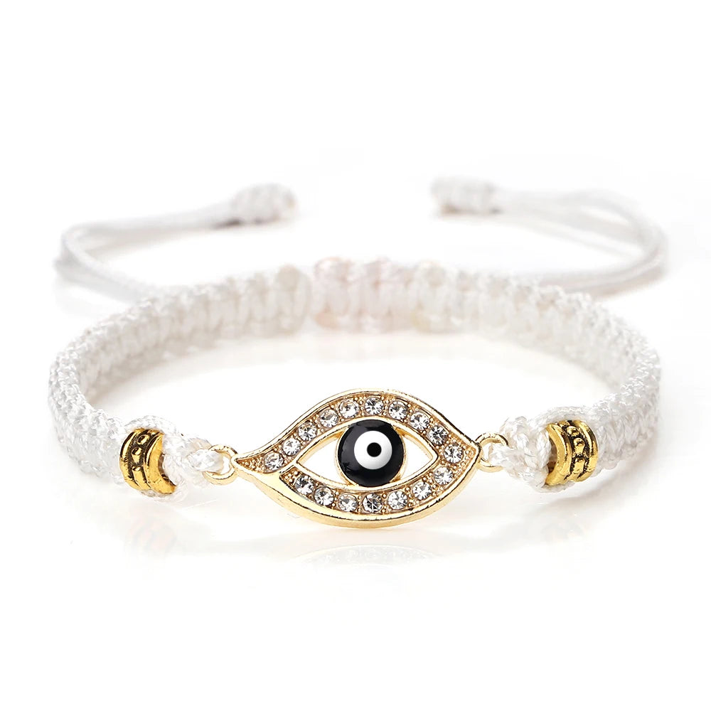 Lucky Eye Turkish Evil Eye Bracelets For Women Men Handmade Braided Rope Lucky Red String Bracelet Charm Friendship Jewelry Gift