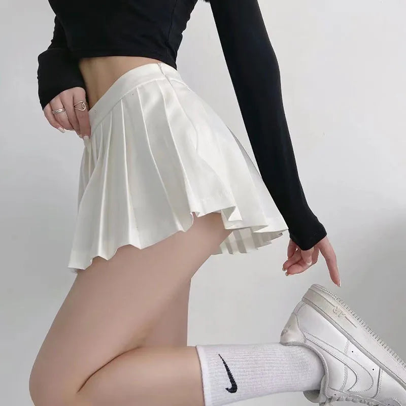 Women Pleated Skirts / Summer Mini Skirts /Tennis Skirt /White Designed Dance Skirt