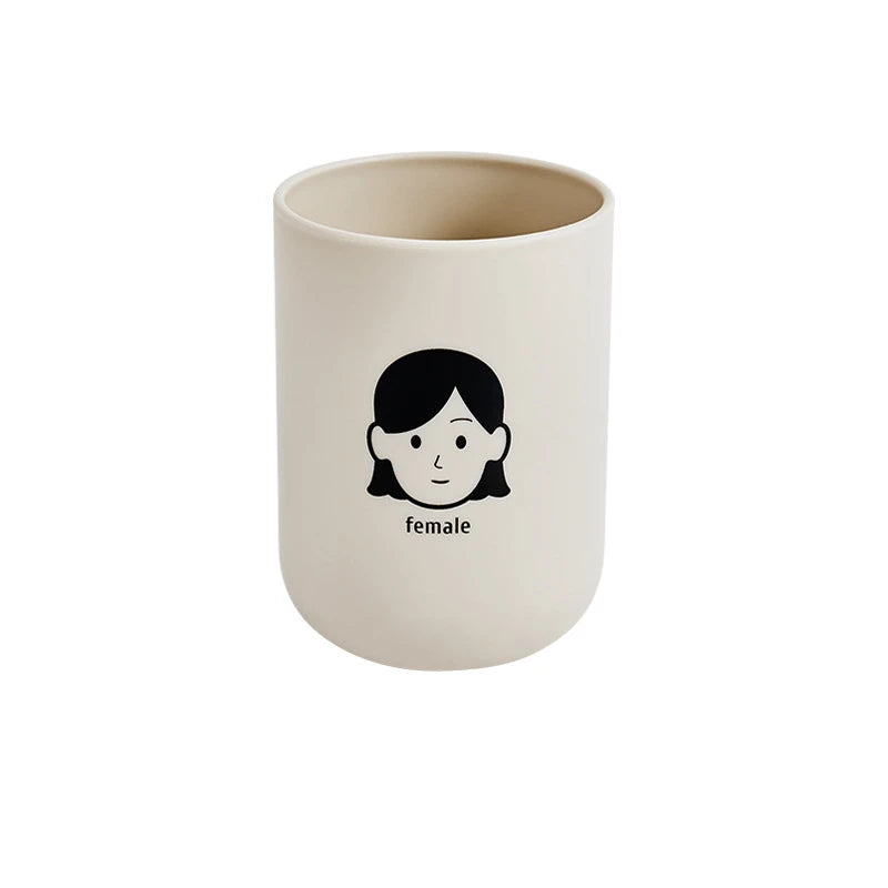 Hemasa Portable Couple Toothbrush Washing Mouth Cups Plastic Home Hotel Tooth Brush Holder Bathroom Accessories Mouthwash Storage Cups