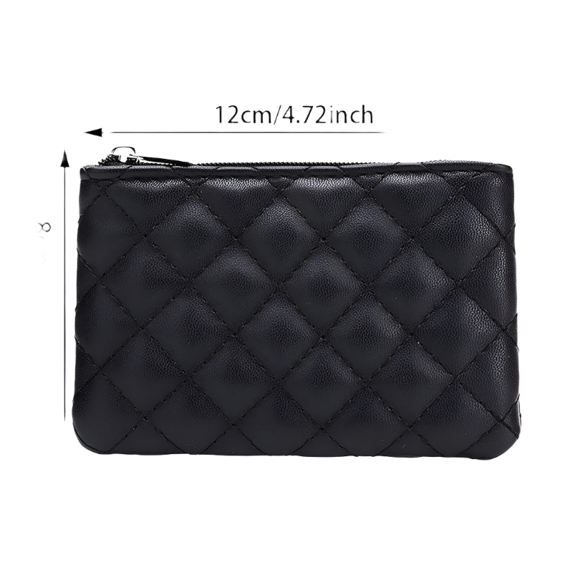 Hemasa  Small Coin Purse  Leather Zipper Wallets   Business Card Holder Ladies Mini Coin Bag