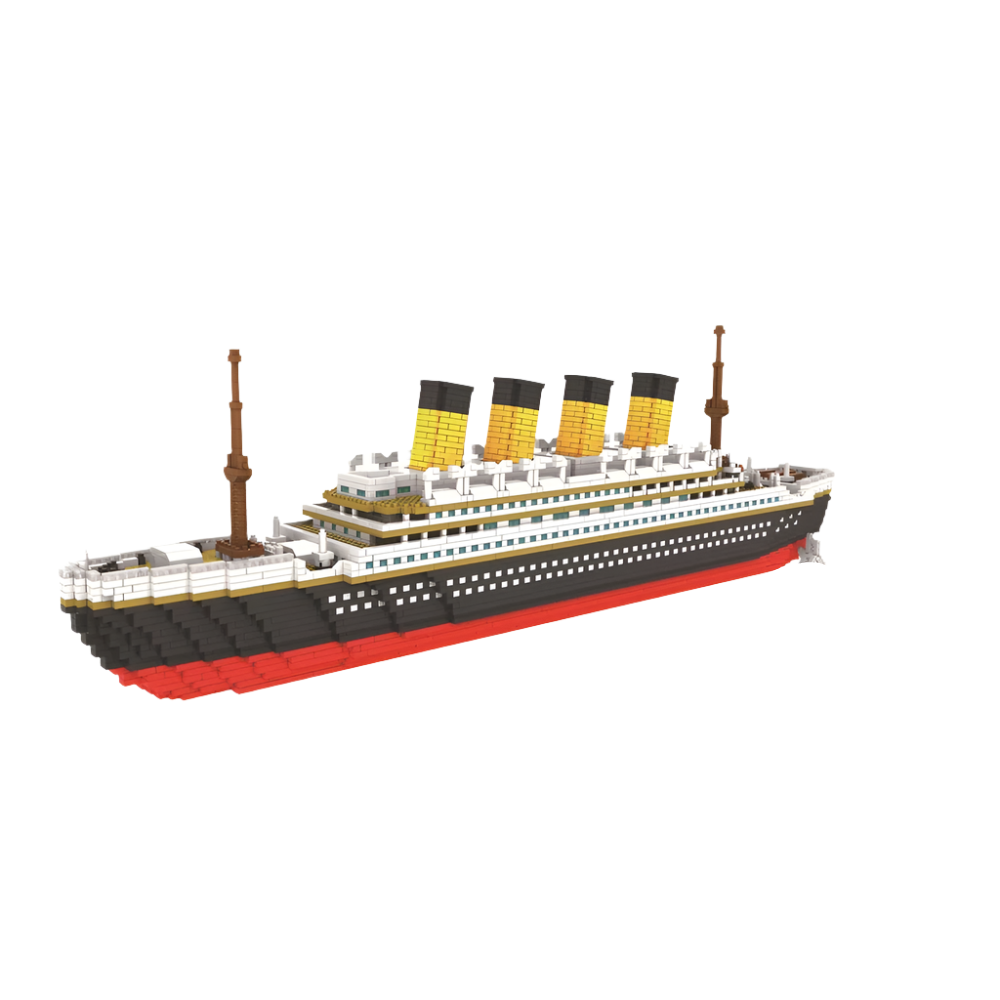 Hemasa  Titanic 3D Plastic Model Ship Building Blocks for Adults / Micro Mini Bricks Toys Kits Assemble Cruise Boat Kids Gift