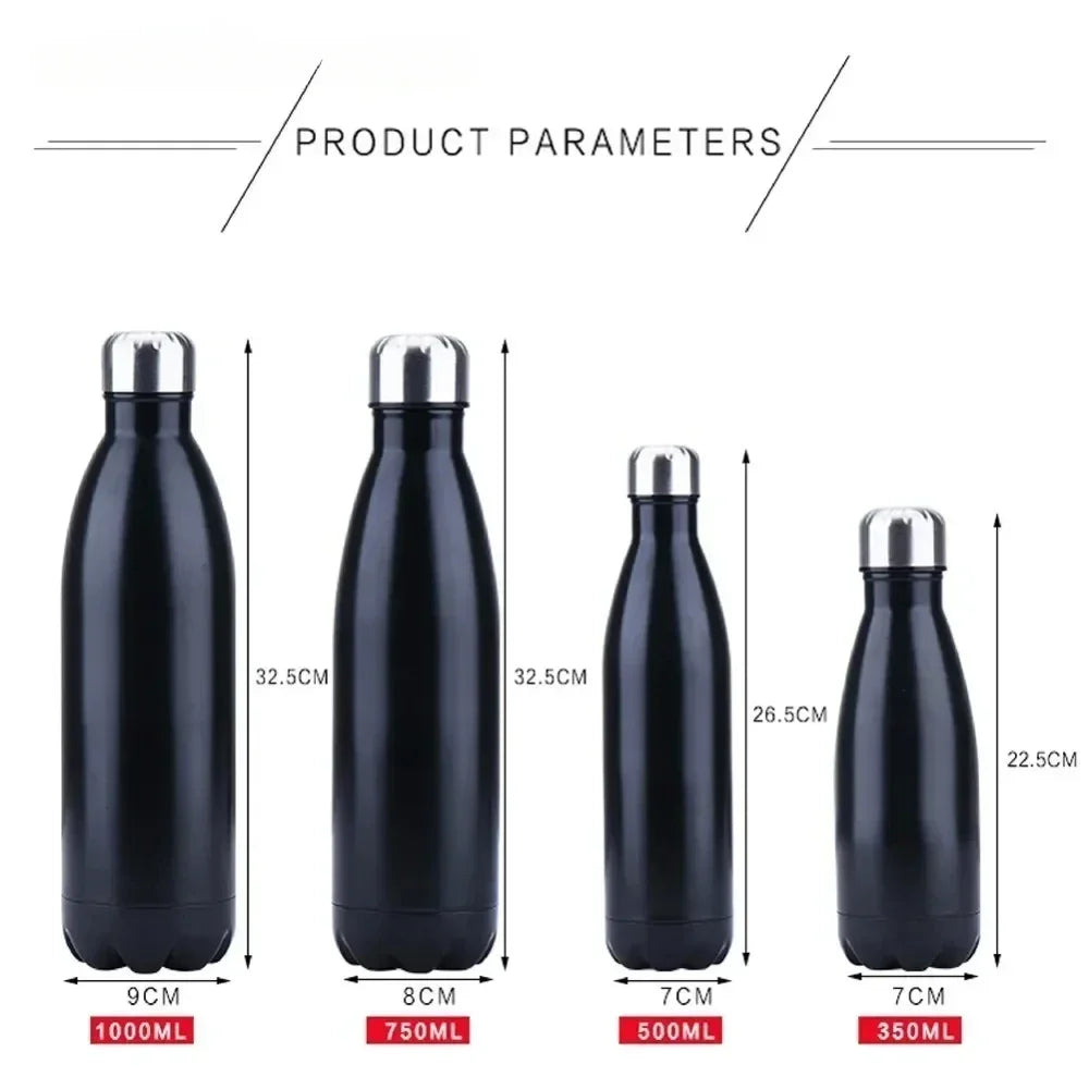 Hemasa 350/500/750/1000ml Double Wall Stainles Steel Water Bottle /Thermos Bottle Keep Hot and Cold Insulated Vacuum Flask