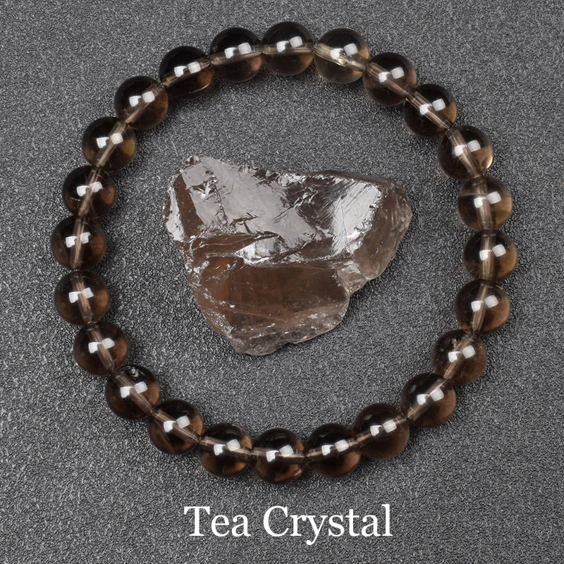 Tejesa Natural Golden Obsidian Stone Beads Bracelet Men Women/ Golden Light Rainbow Obsidian Raw Stone Round Bead Natural Energy Jewelry