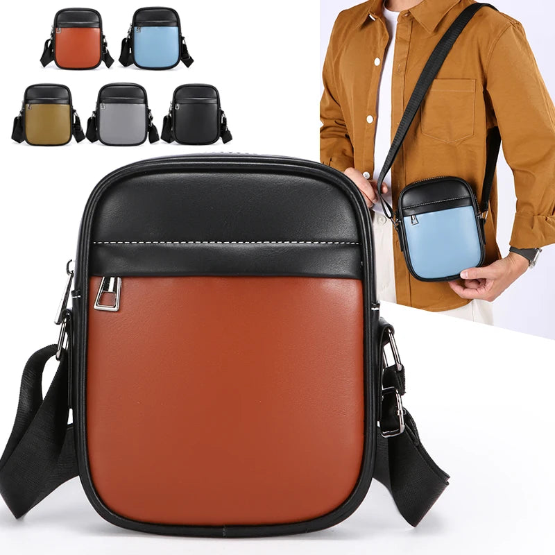 Tejesa Soft PU Leather Male Small Shoulder Bag /Men's Handbag