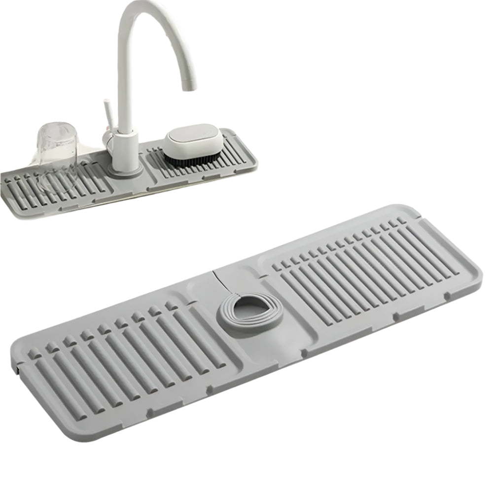 Hemasa Sink  Mat for Kitchen Sink Splash Guard Silicone Draining Mat / Sink Tray for Drain Rack