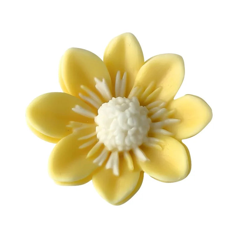 Hemasa 3D Colorful Lotus Flower Silicone Candle Mold Handmade Flower Soap Chocolate Cake Baking Mold DIY Crafts Gypsum Cement Casting